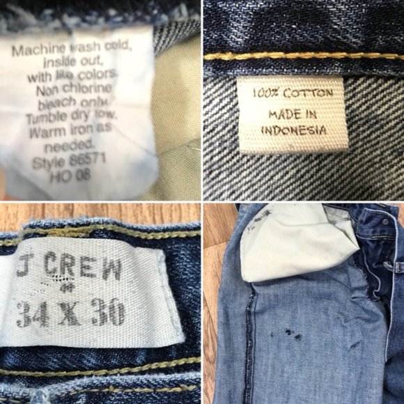 J Crew Men's Jeans Size 34 x 30 - Picture 9 of 9